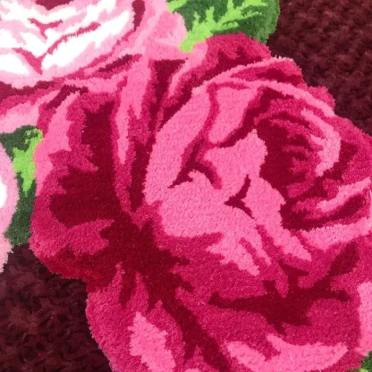 Warm Soft Rose Shape Rugs - Image 5