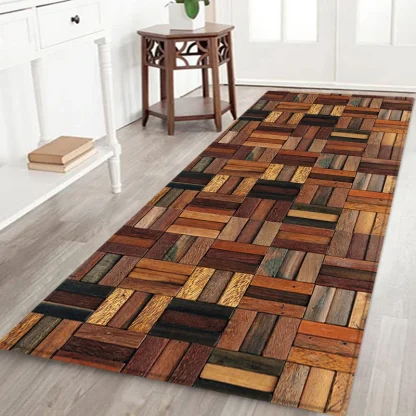 Creative 3D Wood Print Rugs