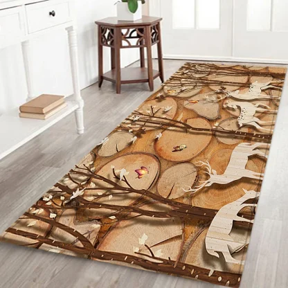 Creative 3D Wood Print Rugs - Image 3